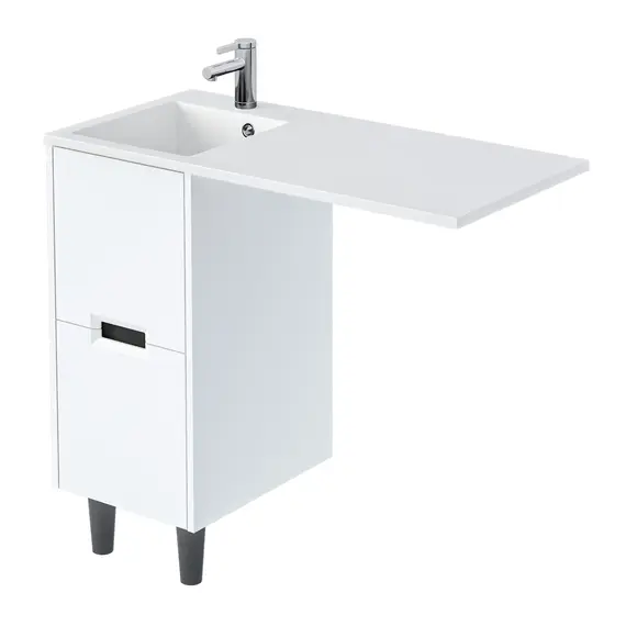 Тумба 1Marka Maid 38Н/58Н 2ящика белый