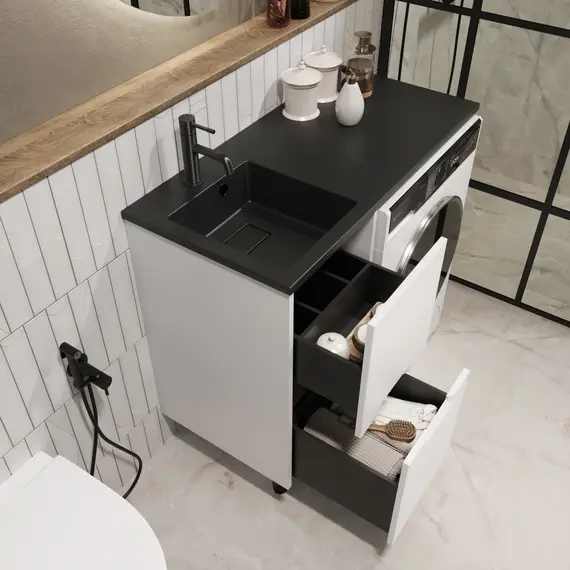 Тумба 1Marka Maid 38Н/58Н 2ящика белый