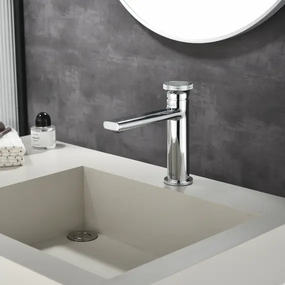 Смеситель для раковины Black&White GF-7107-GM