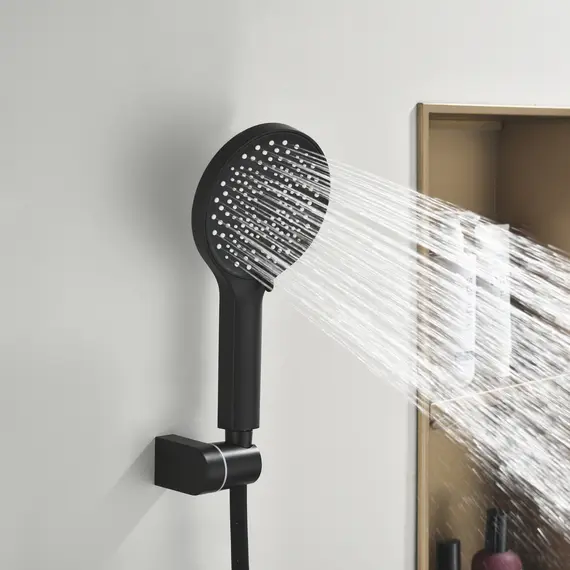 Смеситель для ванны Black&White GL-9101-GM (душевой шланг и лейка в комплекте)