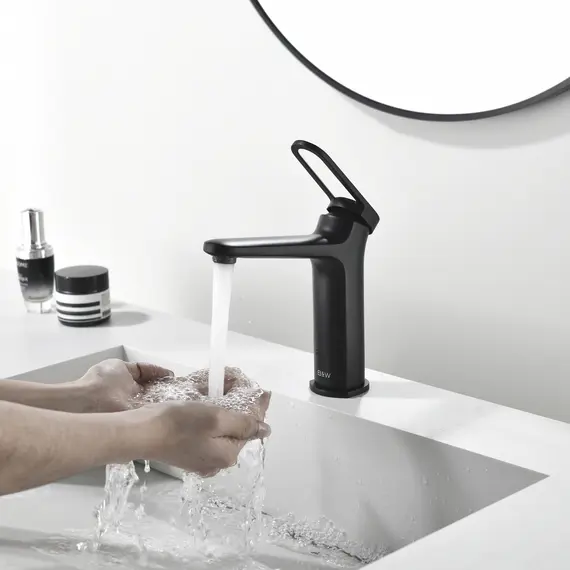 Смеситель для раковины Black&White GF-7109-GM