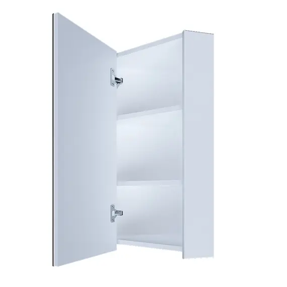 Зеркало-шкаф угловой  1Marka Penta 43П 1д. с зеркалом, белый глянец