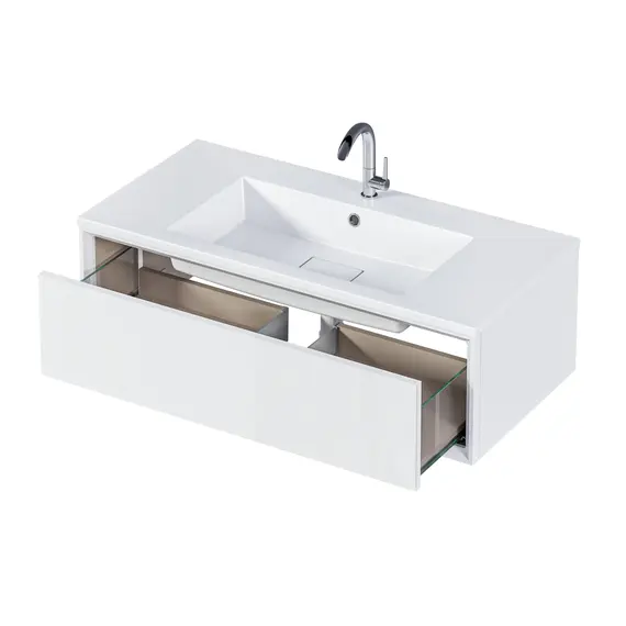 Тумба подвесная с раковиной 1 Marka  Milacco 