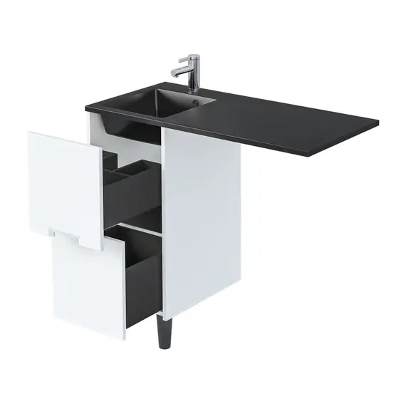 Тумба 1Marka Maid 38Н/58Н 2ящика белый