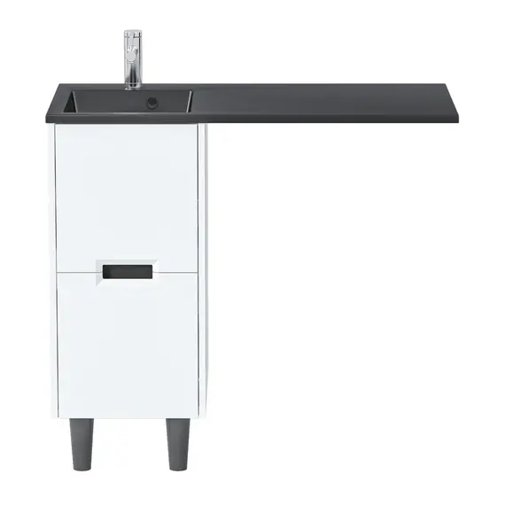 Тумба 1Marka Maid 38Н/58Н 2ящика белый