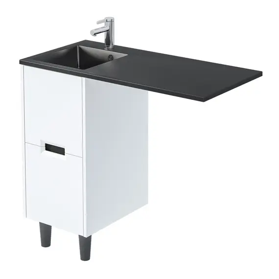 Тумба 1Marka Maid 38Н/58Н 2ящика белый