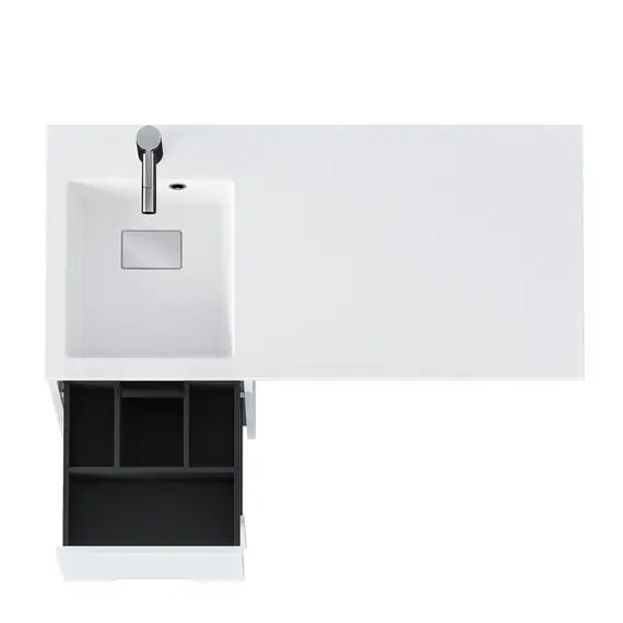 Тумба 1Marka Maid 38Н/58Н 2ящика белый