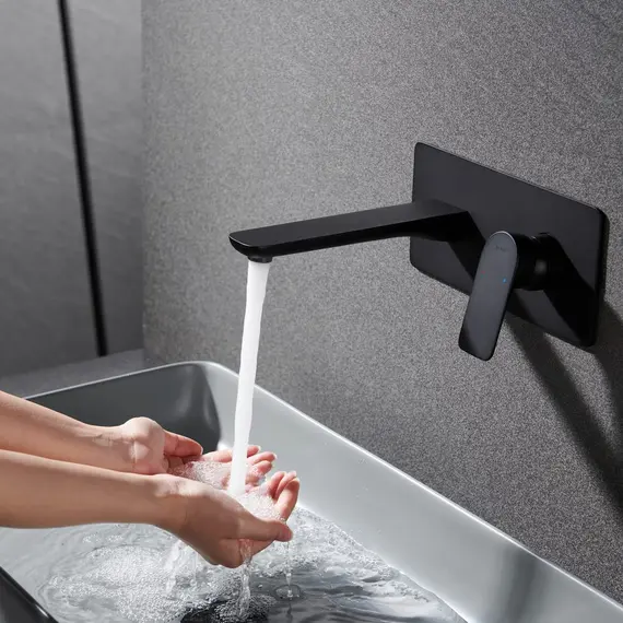 Смеситель для раковины встраиваемый  Black&White UK8306B