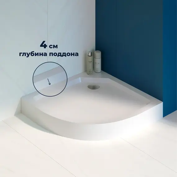 Душевой поддон с сифоном RGW SMC/R-C ножки+сифон