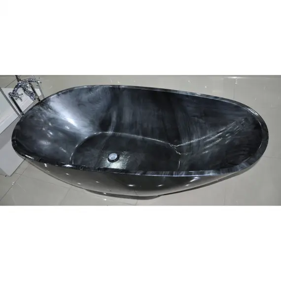 Ванна акриловая Frank F180 Обсидиан 180х85