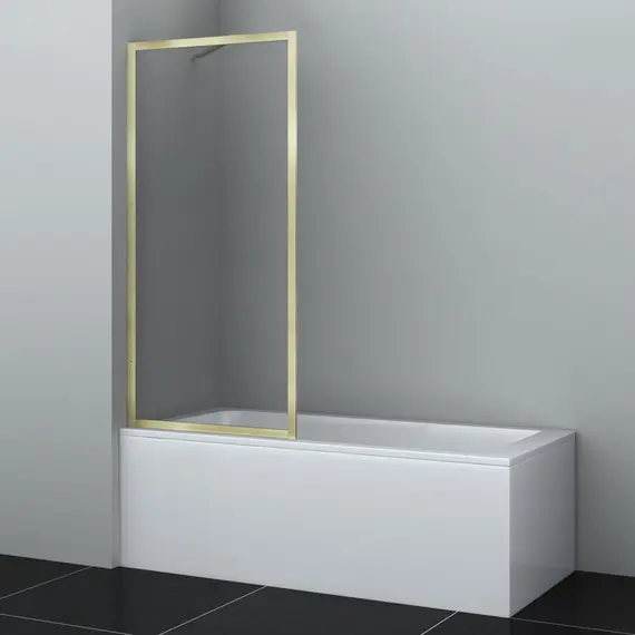 Стеклянная шторка WasserKRAFT Abens 20W01-80 Brushed gold Fixed