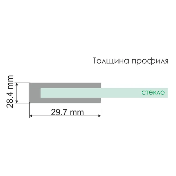 Душевой уголок прямоугольный WasserKRAFT Berkel пристенный