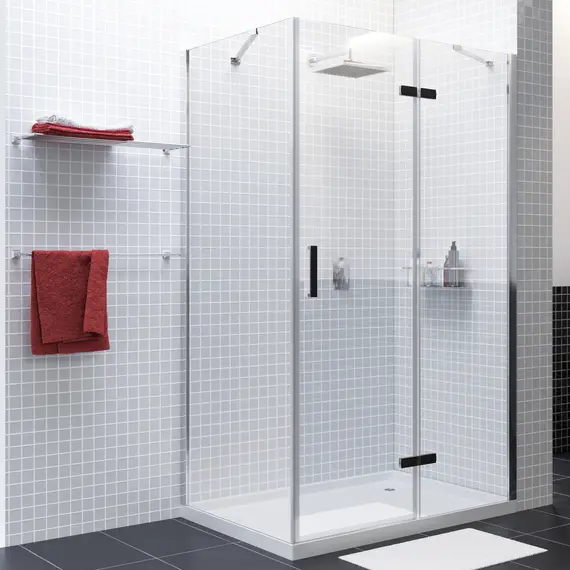 Душевой уголок WasserKRAFT AllerBLACK MATT Хром/Черный матовый