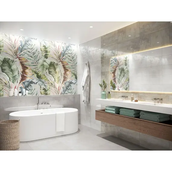 Керамогранит Инфиниум / Infinium GT1206014801MGR-B Серый 60x120 панно часть B 1\43,2