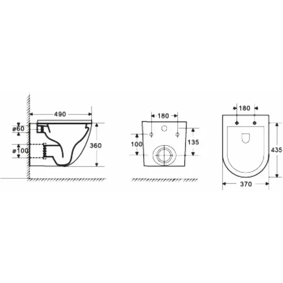 Унитаз подвесной WeltWasser Merzbach SK WW 004MT-BL черный матовый с сиденьем