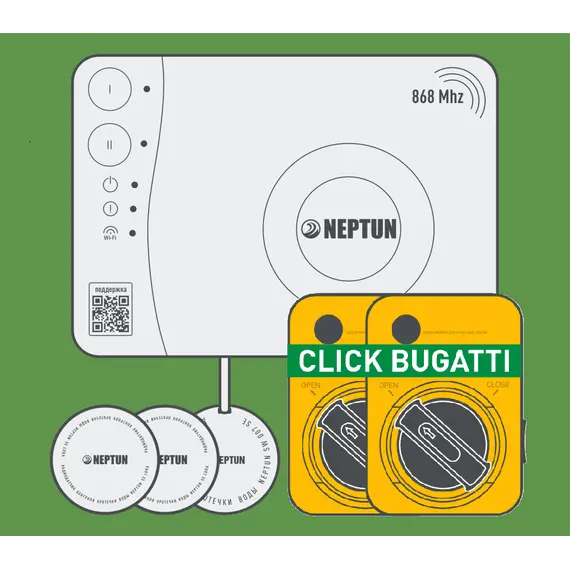 Комплект защиты от протечки воды NEPTUN SPECIAL EDITION | УМНЫЙ БЕСПРОВОДНОЙ BUGATTI Click 1/2