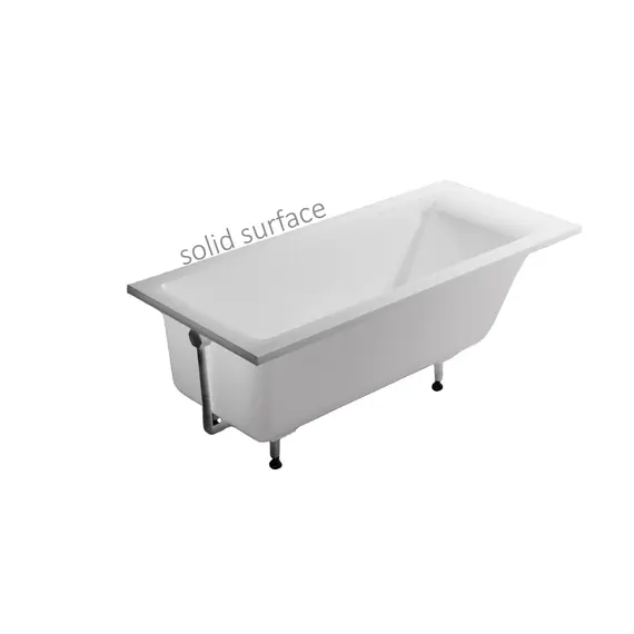 Ванна Astra-Form НЕЙТ SOLID с щелевым переливом, донный клапан белый матовый