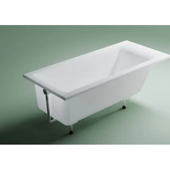 Ванна Astra-Form НЕЙТ SOLID с щелевым переливом, донный клапан белый матовый