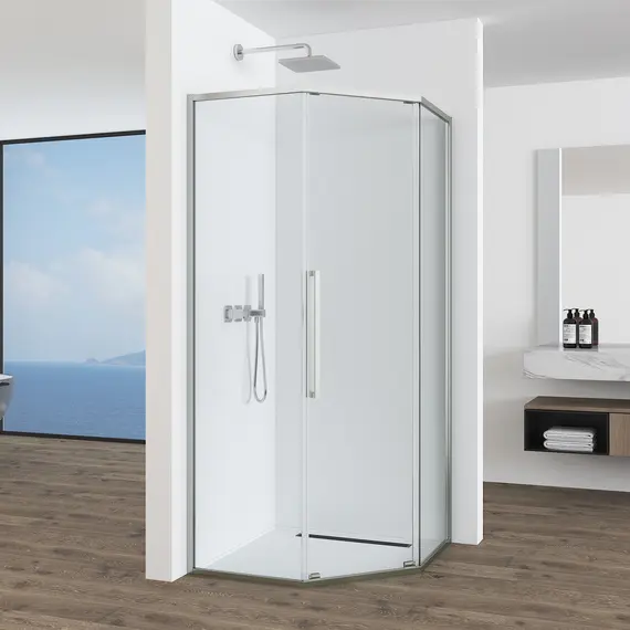 Душевое ограждение  Black&White S1150-9090N