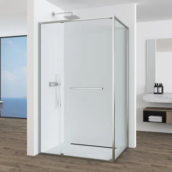 Душевое ограждение  Black&White S1180-1290N