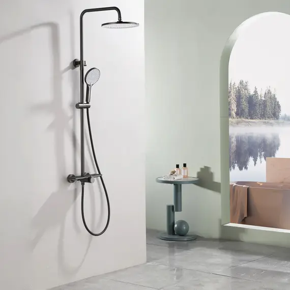 Душевая стойка Black & White GL-9104-GM