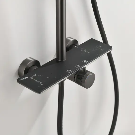 Душевая стойка Black & White GL-9104-GM