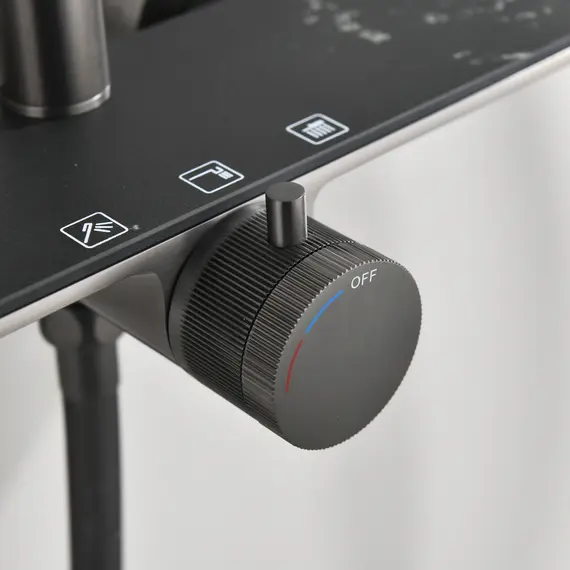 Душевая стойка Black & White GL-9104-GM