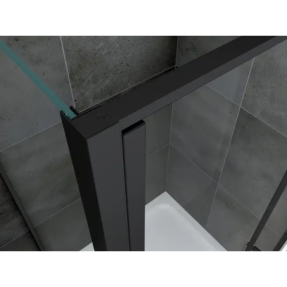 Душевой уголок ABBER Sonnenstrand  прозр/черн