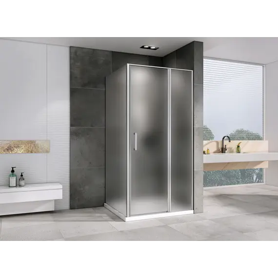 Душевой уголок ABBER Sonnenstrand матовое/хром