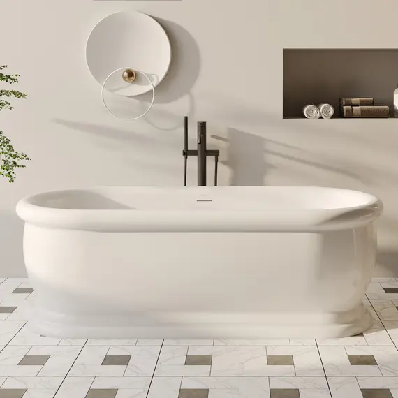 Акриловая ванна ABBER AB9515 белая