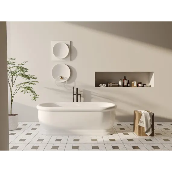 Акриловая ванна ABBER AB9515 белая