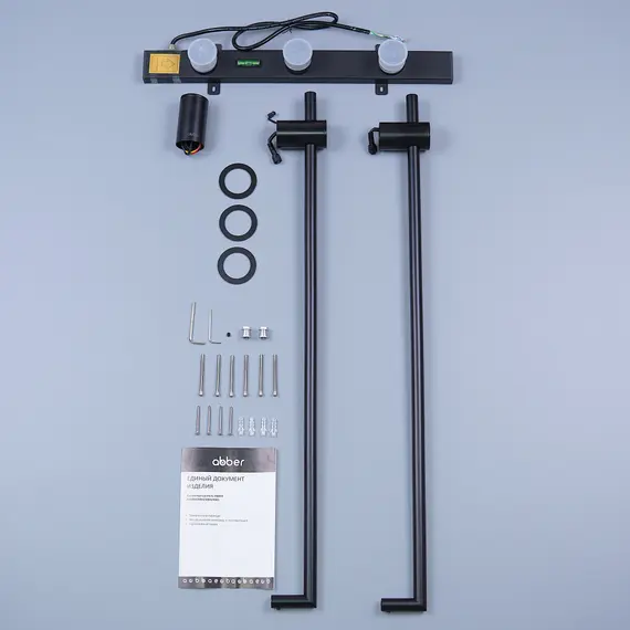 Полотенцесушитель электрический ABBER Charme AH4002MB черный матовый