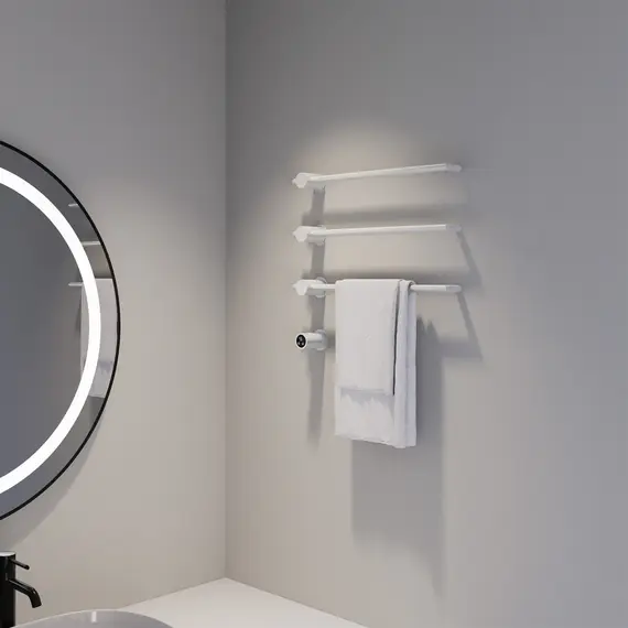 Полотенцесушитель электрический ABBER Charme AH4003MW белый матовый