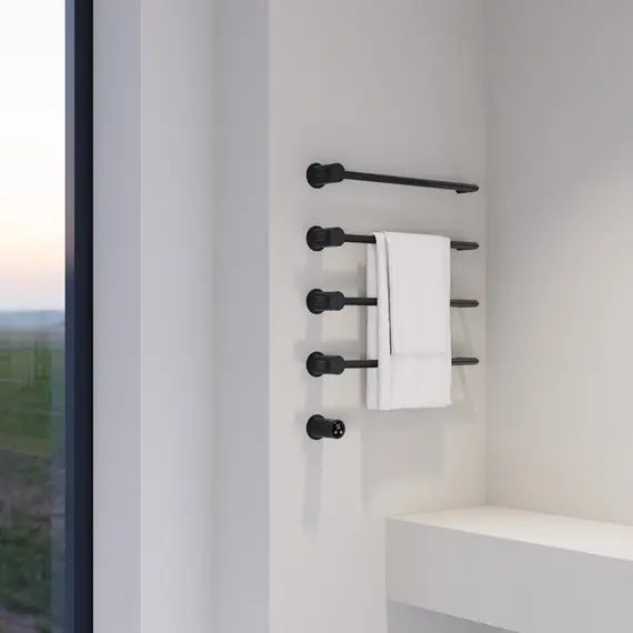 Полотенцесушитель электрический ABBER Charme AH4004MB черный матовый