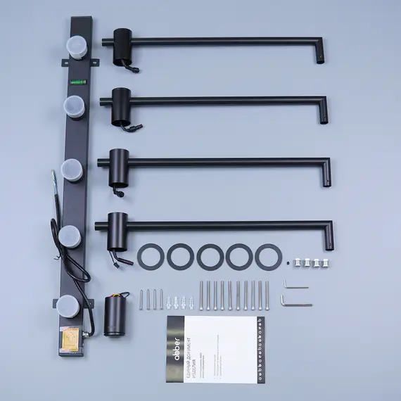 Полотенцесушитель электрический ABBER Charme AH4004MB черный матовый