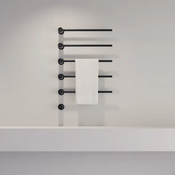 Полотенцесушитель электрический ABBER Charme AH4005MB черный матовый