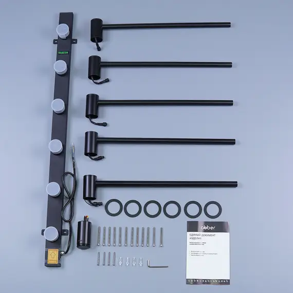 Полотенцесушитель электрический ABBER Charme AH4005MB черный матовый