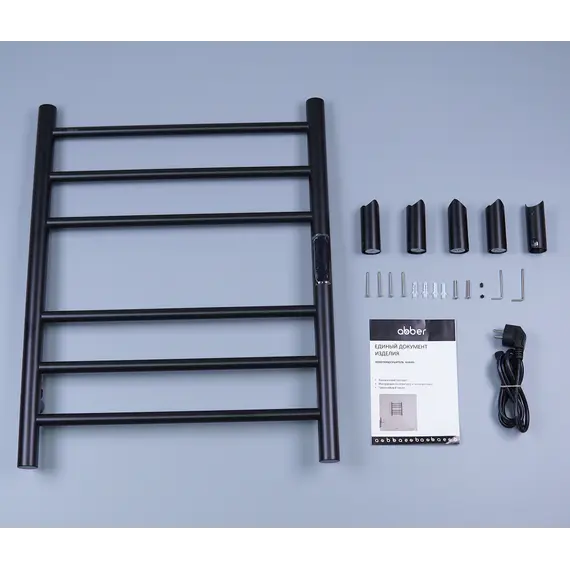 Полотенцесушитель электрический ABBER Standard AH4606MB черный матовый