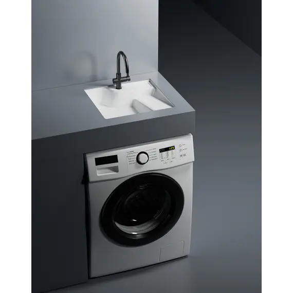 Раковина на стиральную машину встраиваемая снизу ABBER Rechteck AC2224R белая