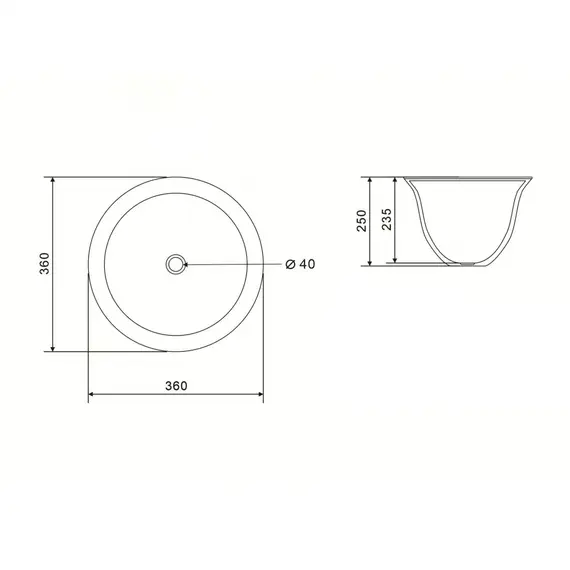 Раковина накладная ABBER Bequem AC2122 белая