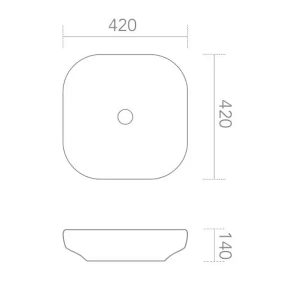 Раковина накладная ABBER Bequem AC2123 белая
