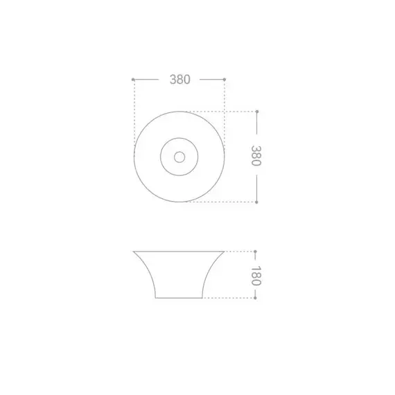 Раковина накладная ABBER Bequem AC2125 белая