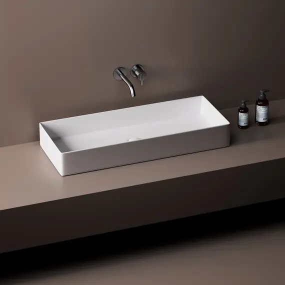 Раковина накладная ABBER Rechteck AC2219 белая