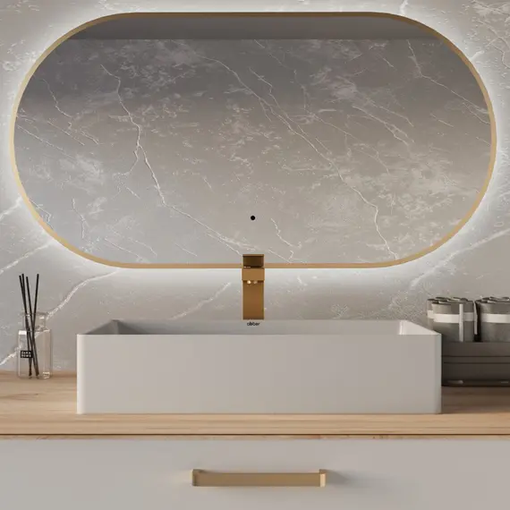 Раковина накладная ABBER Rechteck AC2220 белая