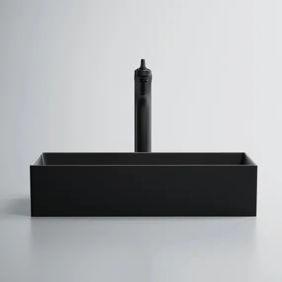 Раковина накладная ABBER Rechteck AC2220MB черная матовая