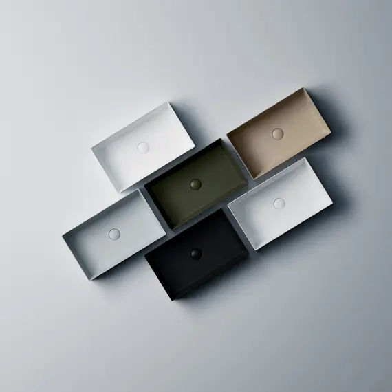 Раковина накладная ABBER Rechteck AC2220MW белая матовая