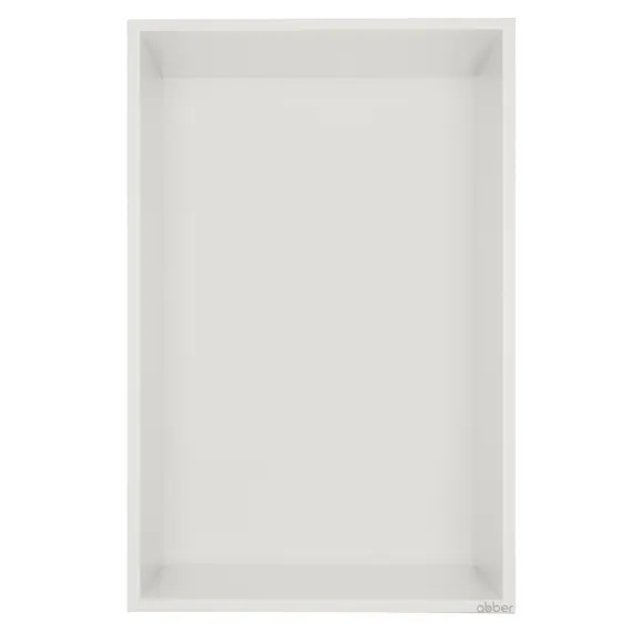 Скрытая настенная ниша из нержавеющей стали ABBER Nischen AN3001MW, белая матовая