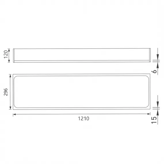 Скрытая настенная ниша из нержавеющей стали ABBER Nischen AN3006MB с LED подсветкой, черная матовая