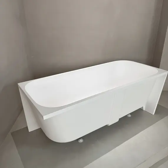 Ванна из искусственного камня ABBER Stein AS9680 L/R белая матовая