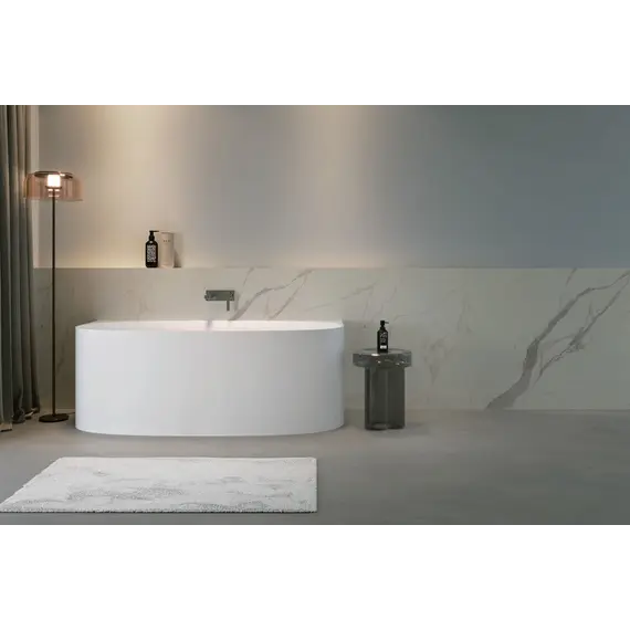 Ванна из искусственного камня ABBER Stein AS9681 белая матовая